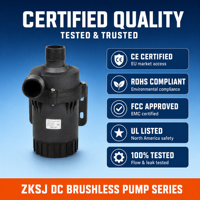 Micro-pompes liquides BLDC 24V pour surpresseur de drainage et arrosage, entraînement de pompes à eau solaires marines