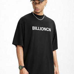 T-shirt Streetwear Homme Personnalisé de Haute Qualité 100% Coton, Coupe Ample, Col Rond, Manches Courtes, 210g, Impression DTG, Style Boxy - Product Image 2