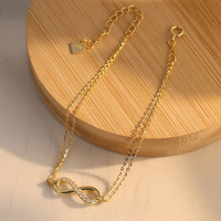 Service OEM ODM – Bracelet double chaîne minimaliste en argent S925 plaqué or brillant avec micro-pavé continu de moissanite ronde minuscule