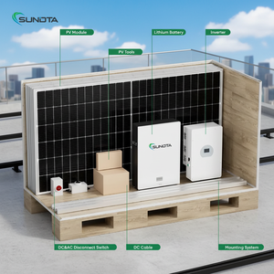 Kits de Sistema de Energía Solar Híbrida Completa Fuera de la Red SUNDTA de <span class=keywords><strong>5000W</strong></span> para Sistemas Domésticos - Product Image 1