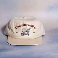 Gorra Tipo "Dad Hat" de 5 Paneles de Algodón sin Estructura con Bordado Personalizado de Alta Calidad, Visera Plana, Ajustable, Snapback al por Mayor y de Perfil Bajo