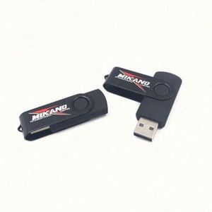 Promotional Eco-Friendly Swivel USB Flash Drive with Custom Logo Metal & Rubber Material Expand <b>Memory</b> Function - Product Image 4