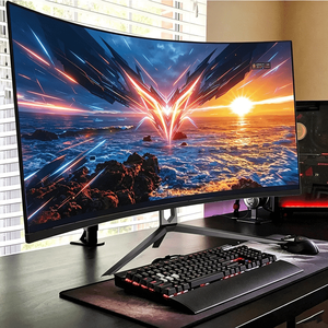 Monitor de Juegos Curvo Ultra Ancho de 19, 38 y 34 Pulgadas, 4K, Sin Marco, 16:9, 165Hz, H-DR, Low Input, FreeSync, Soporte Ajustable - Product Image 1