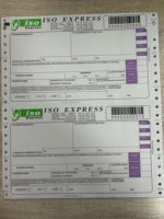 Papier de copie autocopiant personnalisé d'usine SF 4 pièces Express Air Waybill Print Barcode Bill Form Scanning