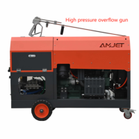 Nettoyeur haute pression AMJET 600Bar 8700psi 22LM 62HP Nettoyeur haute pression à jet pour moteur diesel Nettoyeur haute pression pour l'industrie