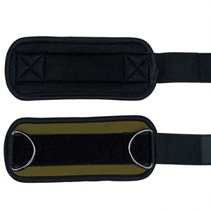 Sangle de cheville réglable et rembourrée pour machine à poulie, idéale pour la musculation, le bodybuilding et les entraînements de résistance en salle de sport - Product Image 1