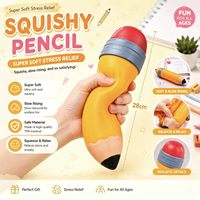 Meilleure Vente : Jouet Squishy Crayon TPR Extra Large Réaliste à Rebond Lent, Anti-Stress et Décompression