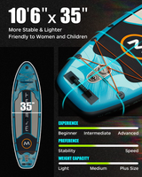 Planche de paddle gonflable Stand Up Paddle (SUP) personnalisée avec logo antidérapant 10'6"x35"x6'' en Drop Stitch pour adultes, pour le surf sur planche à pagaie