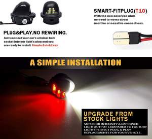 F-ord F-150 F-250 белый + красный свет цвет светодиодный номерной знак автомобиля светодиодный свет - Product Image 3