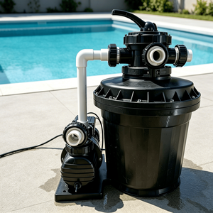 Pompe de filtration de piscine hors sol avec filtre à sable et lumière UV pour la filtration de l'eau - Product Image 1
