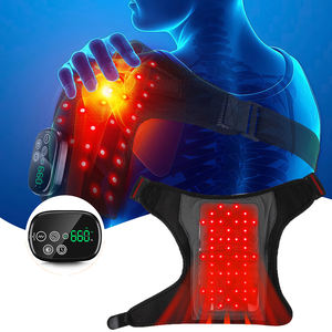 <span class=keywords><strong>2025</strong></span> nuevos productos 660nm 850nm LED terapia vibración masaje hombro alivio del dolor Correa inalámbrica luz roja hombro masajeador - Product Image 1