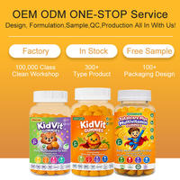 Gommes multivitaminées pour enfants saveur mangue 60 unités Vitamine D3 E B3 Zinc OEM Marque privée Vente en gros Soutien immunitaire Sans OGM