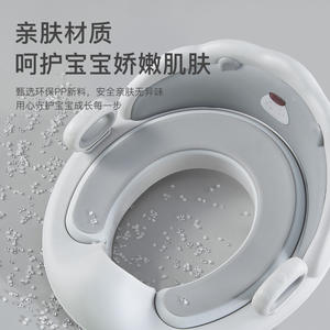 Asiento de inodoro redondo con diseño de león, cojín para asiento de inodoro para niños, material de PP ecológico, diseño minimalista para niños pequeños - Product Image 1