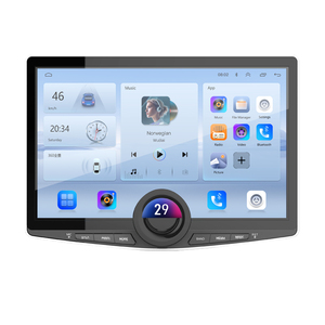 Xe đa phương tiện 10 ''auto DVD Car Player với núm kép và nút xe đài phát thanh Android Stereo Màn hình cảm ứng 4 Core carpay không dây - Product Image 1