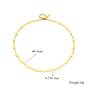 Gold Plated Stainless Steel Round Chain Necklace <b>Bracelet</b> <b>Set</b> Unisex Gift Jewelry - Product Image 5