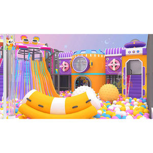 Aire de jeux intérieure pour école, jouet d'<span class=keywords><strong>histoire</strong></span>, vente directe, Naughty Fort, SpaceStyle, lumières LED, piscines, caractéristiques - Product Image 1