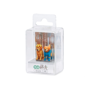 Figurines et miniatures en résine artistique pour la décoration de table à la maison, cadeaux <span class=keywords><strong>Golden</strong></span> <span class=keywords><strong>Retriever</strong></span> - Pluie et fruits - Product Image 2