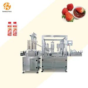 Fully Automatic Bottle Filling Capping and Labeling Machine Tins Induction Cork Capping Machine