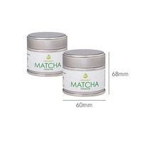 Boîtes en métal pour emballages alimentaires, petites, écologiques, hermétiques, vides, rondes, blanches, pour thé matcha, 30 ml, 40 ml, 50 ml, 80 ml, 100 ml