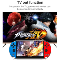 X7 Plus Portable 5.1 pouces 8GB Console de jeu portable 1000 classique 32 bits rétro jeux vidéo Wi-Fi Communication modèle X12
