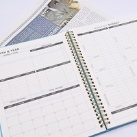 Impression personnalisée de planificateurs et de journaux quotidiens, hebdomadaires et mensuels A4 A5, reliure spirale, agenda, carnet de notes, planificateur
