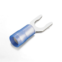 Bornes électriques de fil de câble de Type U en cuivre cosses de verrouillage isolées en nylon connecteurs de borne à vis sertissage de bêche de fourche