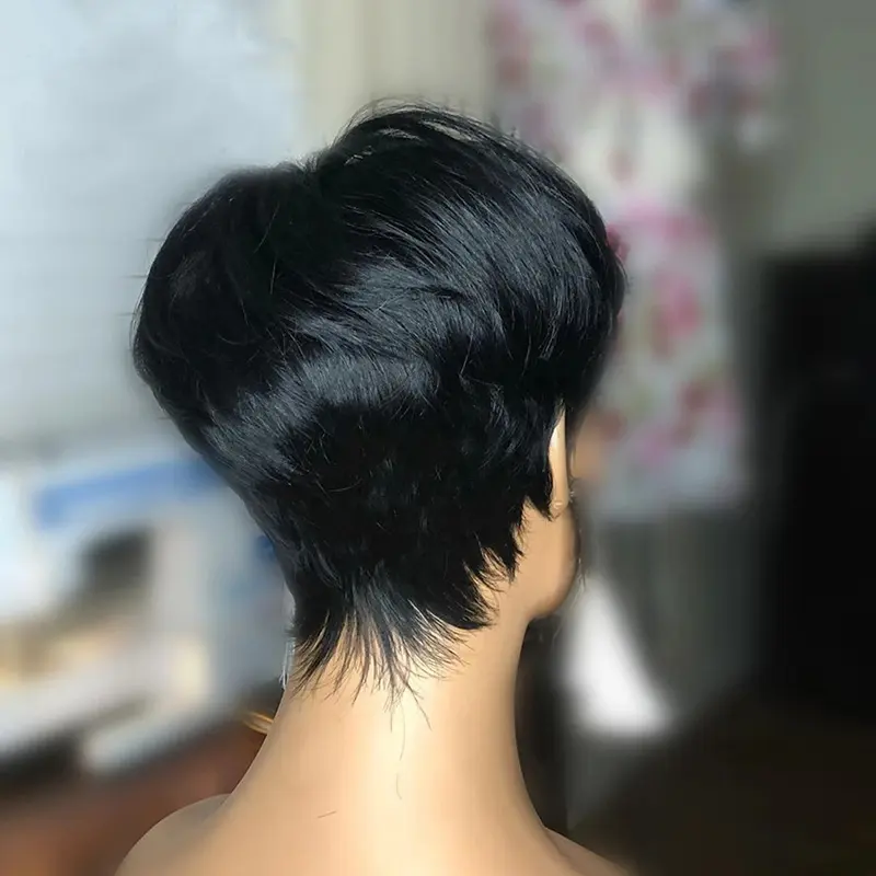 Short Pixie Cut Wigs Lace Front Wigs Human Hair for Woman Brazilian Virgin Hair Glueless Short Bob Wigs