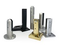 Aleader – Spigot de balustrade en verre sans cadre à angle réglable, en acier inoxydable, pour garde-corps et rampes d'escalier – Quincaillerie moderne
