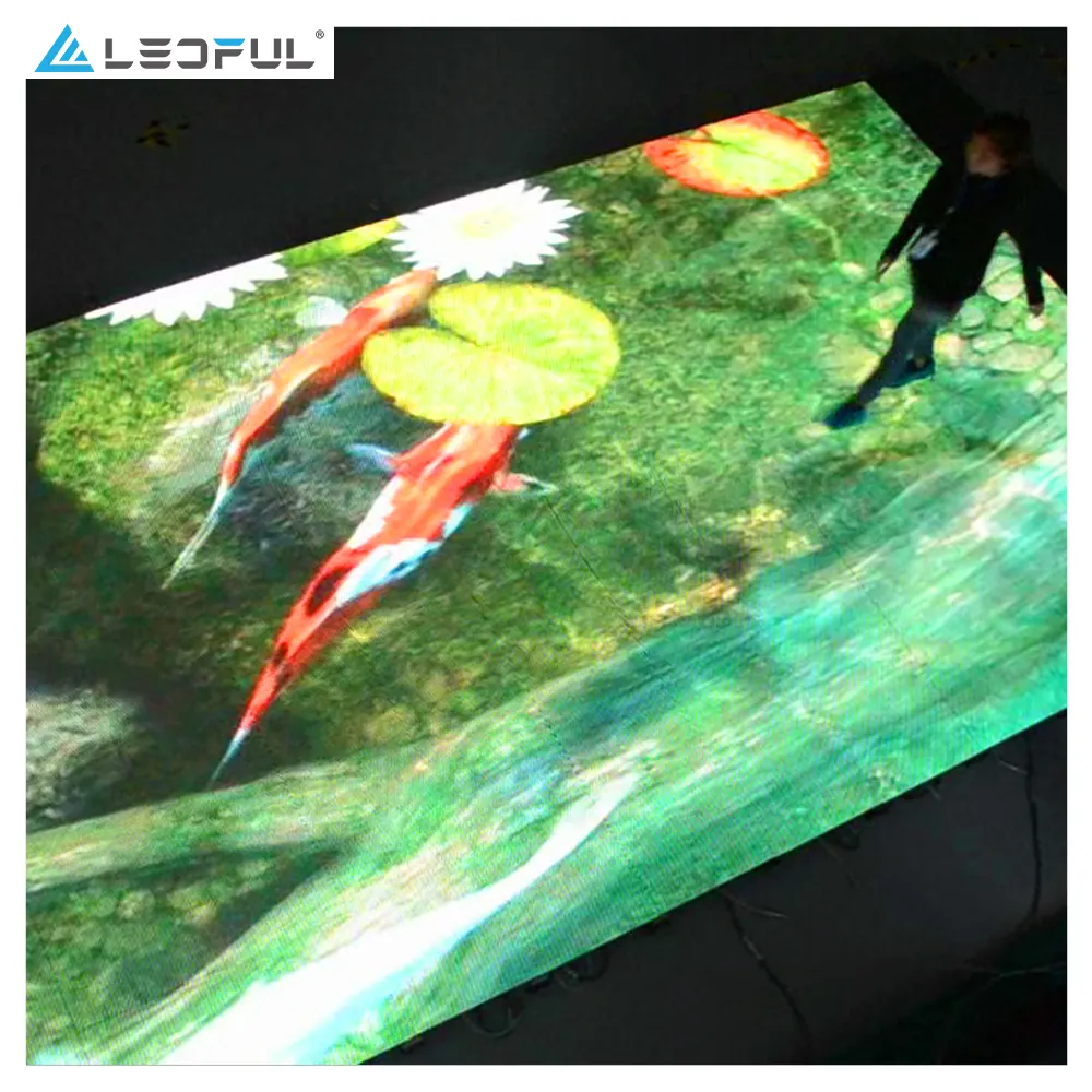 P3.9 LED Floor Led Outdoor Dance Floor Screen Guangdong acquista installazione facile matrimonio all'aperto di alta qualità 2021 Nova personalizzato