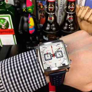 Montre à quartz avec logo personnalisé, mouvement chronographe japonais, montres à quartz, montre carrée 39*39 mm pour homme, design classique de luxe - Product Image 6