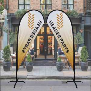 Custom Promotional Feather Flag for Display Church Feather Flag Beach Flag Fiberglass - Product Image 1
