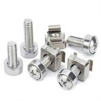 Steel M6 sekrup & Set kacang kandang DIN polos aksesori standar untuk pemasangan kabinet rak Server
