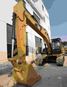 Excavadora de cadenas 320D2L usada en buen estado, 20 toneladas, pocas horas de trabajo, duradera, rentable, con motor y bomba listos para usar. - Product Image 1