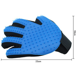 Buck <b>Pets</b> <b>Pet</b> Grooming Gloves Right Hand Blue Hair Removal Cleaning For Cats - Product Image 3
