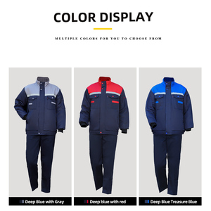 Áo khoác công nhân chống gió chống lạnh mùa đông có dải phản quang, quần áo bảo hộ ấm áp, áo khoác may đo theo yêu cầu - Product Image 3