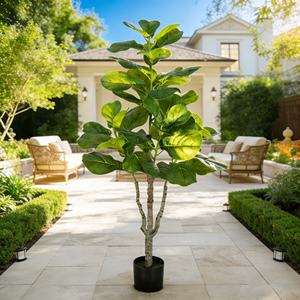 H273 l'<span class=keywords><strong>arbre</strong></span> artificiel en feuilles de ficus microcarpa est utilisé pour la décoration intérieure du salon et des vitrines de magasins de vêtements. - Product Image 1