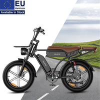 Vélo électrique M9 Retro Scrambler 250W 48V 35Ah Double batterie 130 km d'autonomie 60 Nm Freins à disque hydrauliques DDP 25 km/h
