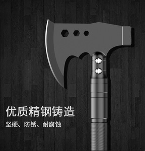 便携式户外折叠野营工具套装 多功能求生斧和工程铲，适用于野营和求生情况 - Product Image 2