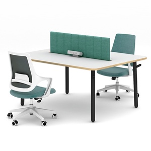 MIGE Modern MIGE Office <b>Workstation</b> Custom-Size Modular Furniture 4 People Melamine Material Panel Wood Style School Living Room - Product Image 6