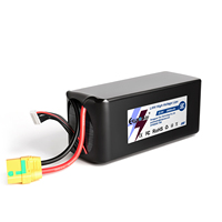 Baterai LiPo Cangkang Keras LCO Tegangan Tinggi 6S 22.8V 2600mAh 58C Merek OEM CNRY-22.8V-6S2P XT90 untuk Drone/UAV FPV Balap Daya Tahan 800