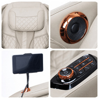 Fauteuil de massage professionnel Zhouqi 4D Shiatsu avec détection corporelle et écouteurs, bien-être, pour le marché européen