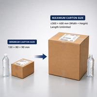Machine de scellage automatique adaptative pour cartons de tailles variées, pour applications chimiques