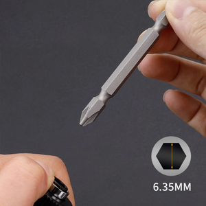 Punte per Cacciavite Professionali in Acciaio S2 a Doppia Testa PH2 e Anello Magnetico Rivestito in Titanio, Punte a Torsione per Utensili Elettrici - Product Image 2