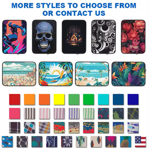 लैपटॉप आस्तीन 13/15/17 इंच लक्जरी वाटरप्रूफ और कस्टम लोगो प्रिंटिंग और कवर क्लोजर प्रकार के साथ शॉकप्रूफ - Product Image 6