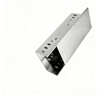 Goulotte de câblage industrielle perforée en acier galvanisé flexible de haute qualité 50*50mm, fabrication professionnelle chinoise