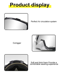 <span class=keywords><strong>Gafas</strong></span> de <span class=keywords><strong>Motocross</strong></span> Blancas con Marco Negro Antivaho, Directas de Fábrica, para Hombres y Mujeres, para Carreras Todoterreno - Product Image 5