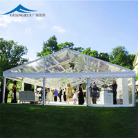 Grandes tentes de salon commercial de conception infinie en aluminium transparent blanc tente d'extension extérieure de chapiteau de fête de mariage de grand événement