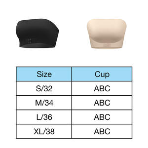 ODM.OEM Bandeau bh zonder bandjes, voorsluiting, draadloze bh, naadloze strapless bh voor dames - Product Image 3