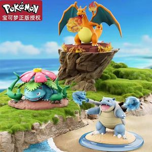Authentique pour Pokémon Showdown : <span class=keywords><strong>Figurine</strong></span> de combat en PVC de Charizard et Blastoise, boîte mystère, décoration de bureau, cadeau - Product Image 2