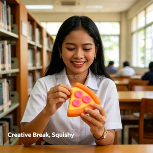 En gros, Boîte mystère de jouets sensoriels souples et élastiques en forme de pizza pour femmes, ensemble portable pour le soulagement du stress quotidien - Product Image 3